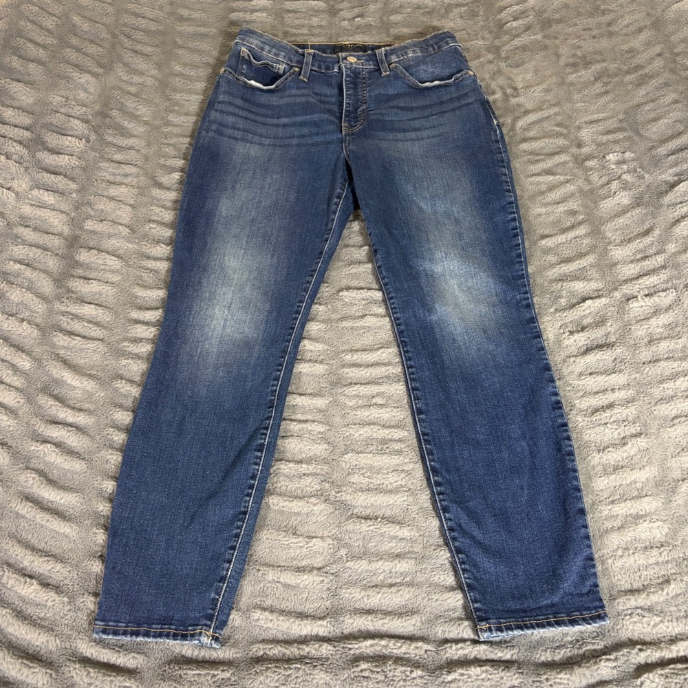 Lucky Brand Ankle Jeans Size 10/30 Dark Wash Blue Denim Slim‎ Straight AR154